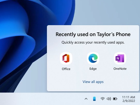 「スマホ同期」アプリに最近スマホで使ったアプリを通知する機能