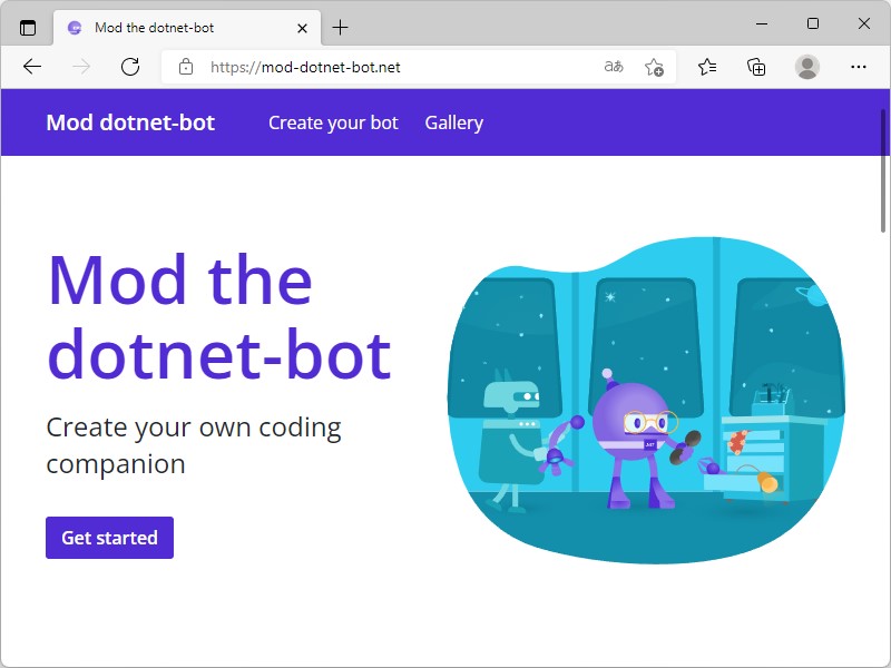.NETコミュニティのマスコット「dotnet-bot」をカスタマイズするサービスも