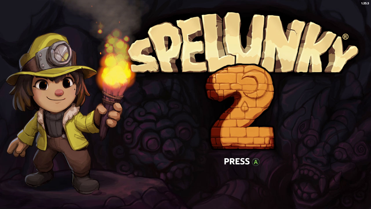 「Spelunky 2」のタイトル画面