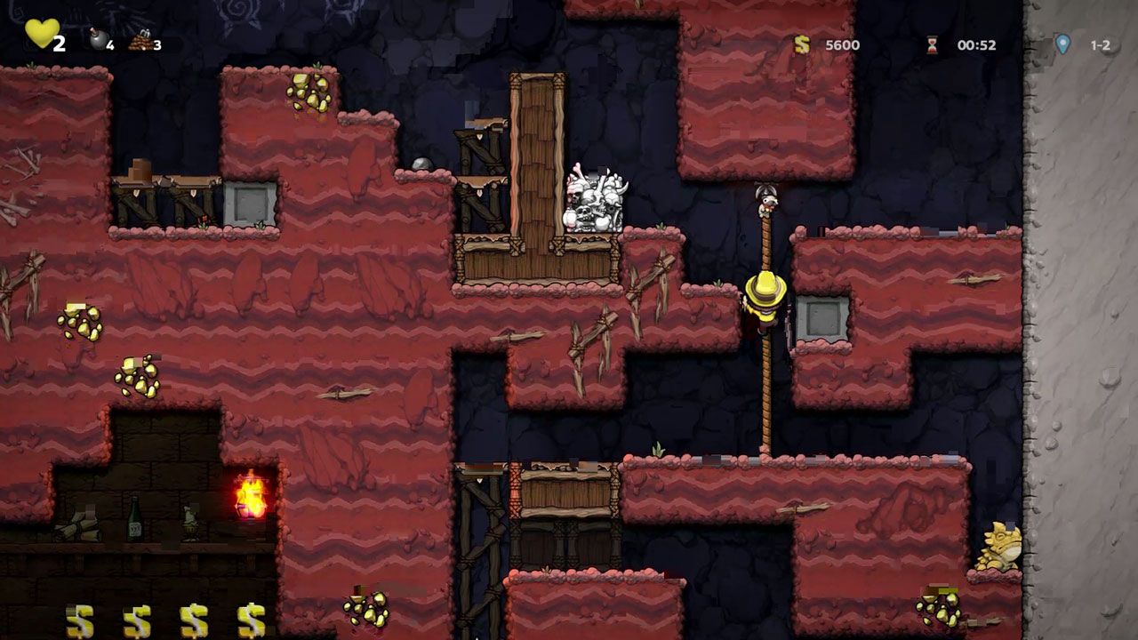 ロープで高所に登る