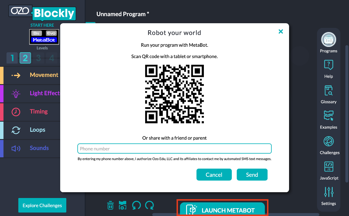 QRコードで表示される