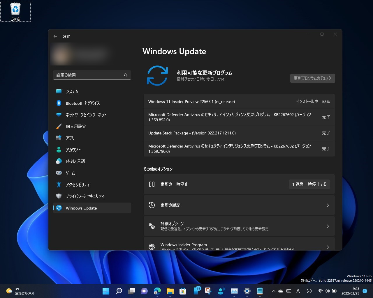 「Windows 11 Insider Preview」Build 22563がDevチャネルで提供開始
