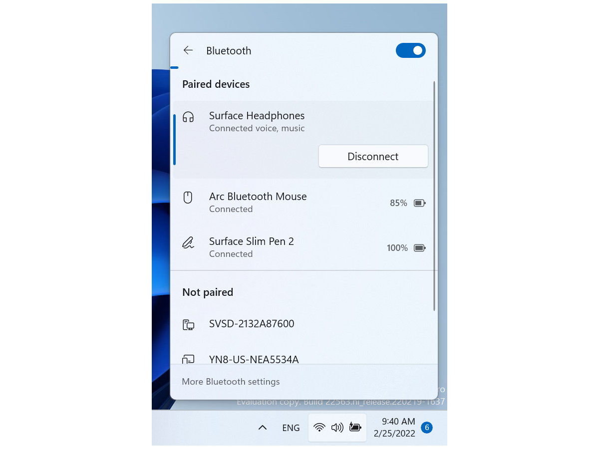 BluetoothのON/OFFボタンがアップデートされ、クイック設定パネルで手軽にデバイスの管理が可能に