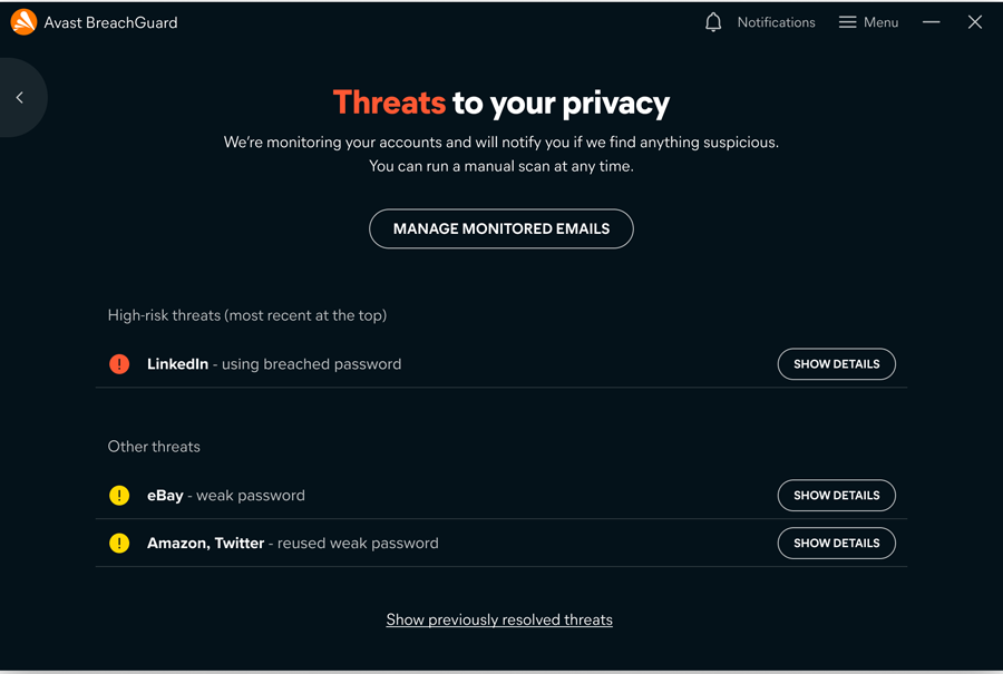 「アバスト ブリーチガード」