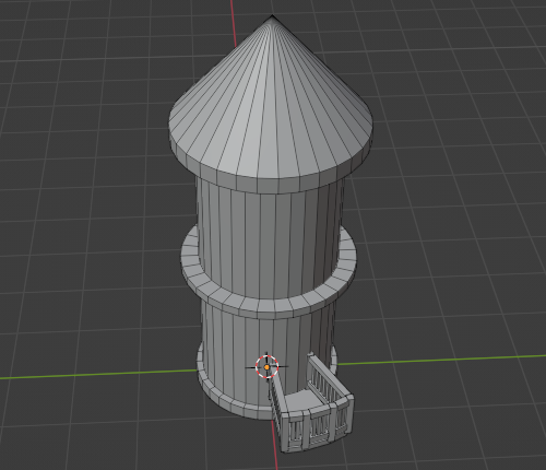 円で作成した例。ただしこの後、窓やドアの作成で問題が出たため、完全に自由ではないことに注意