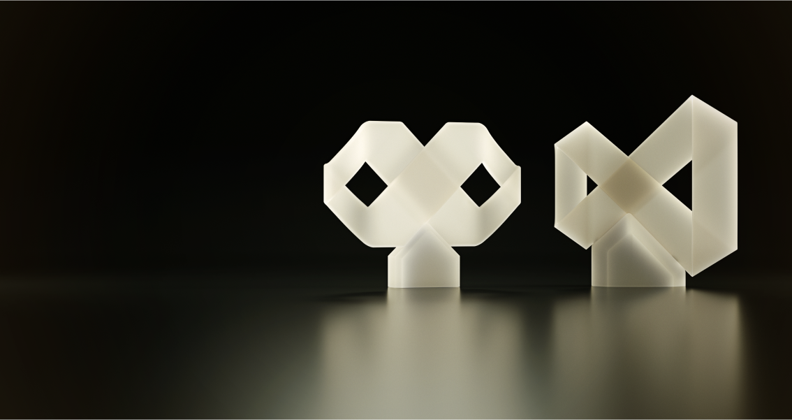 Visual Studio」ロゴの3Dプリントモデル