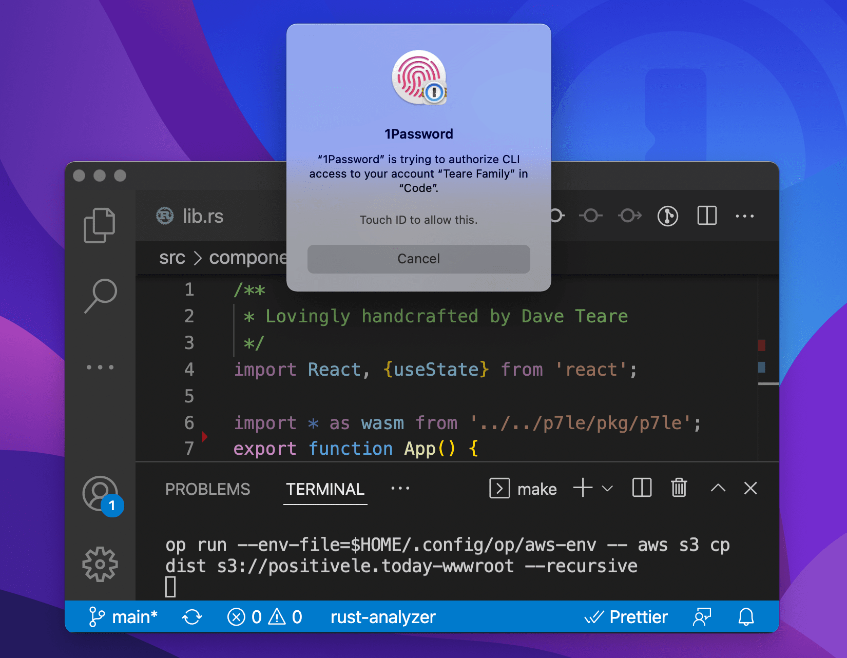 アカウントへのサインインには指紋認証やApple Watchが利用できる