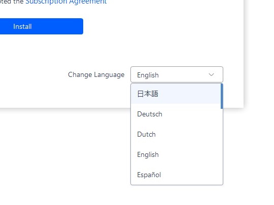 日本語にも対応しており、インストーラーで言語を切り替えることが可能