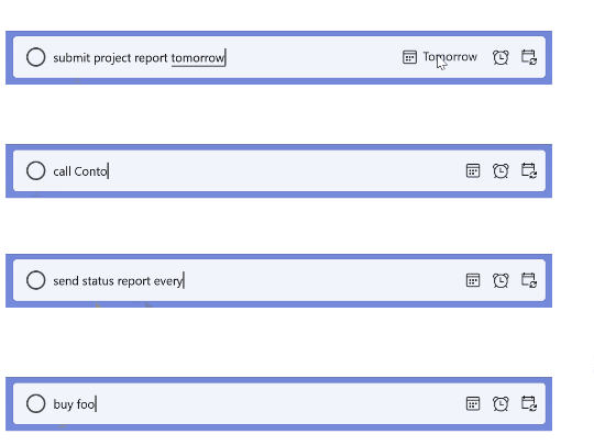 「金曜日までにレポートを提出」といったタスクを入力するだけで、「Microsoft To-Do」アプリが自動で期限やリマインダーを金曜日にセットしてくれる