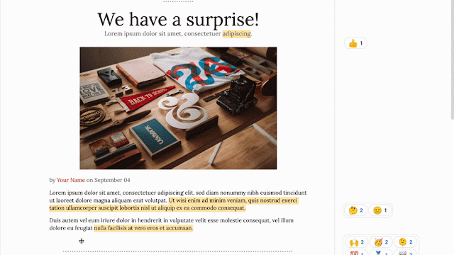 「Google ドキュメント」で絵文字によるリアクションが可能に