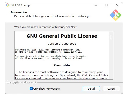 「Git for Windows」v2.35.2