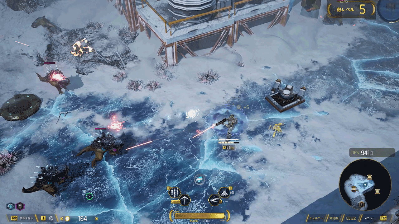 キャラクターの移動と攻撃方向を別々に操作するスタイル