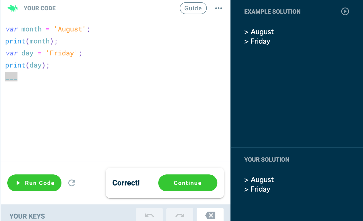 変数を理解するための課題