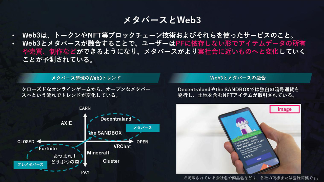 メタバースは、より実社会に近い世界へ変化すると予測されている