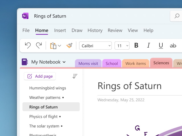 「OneNote」のデザイン刷新を発表