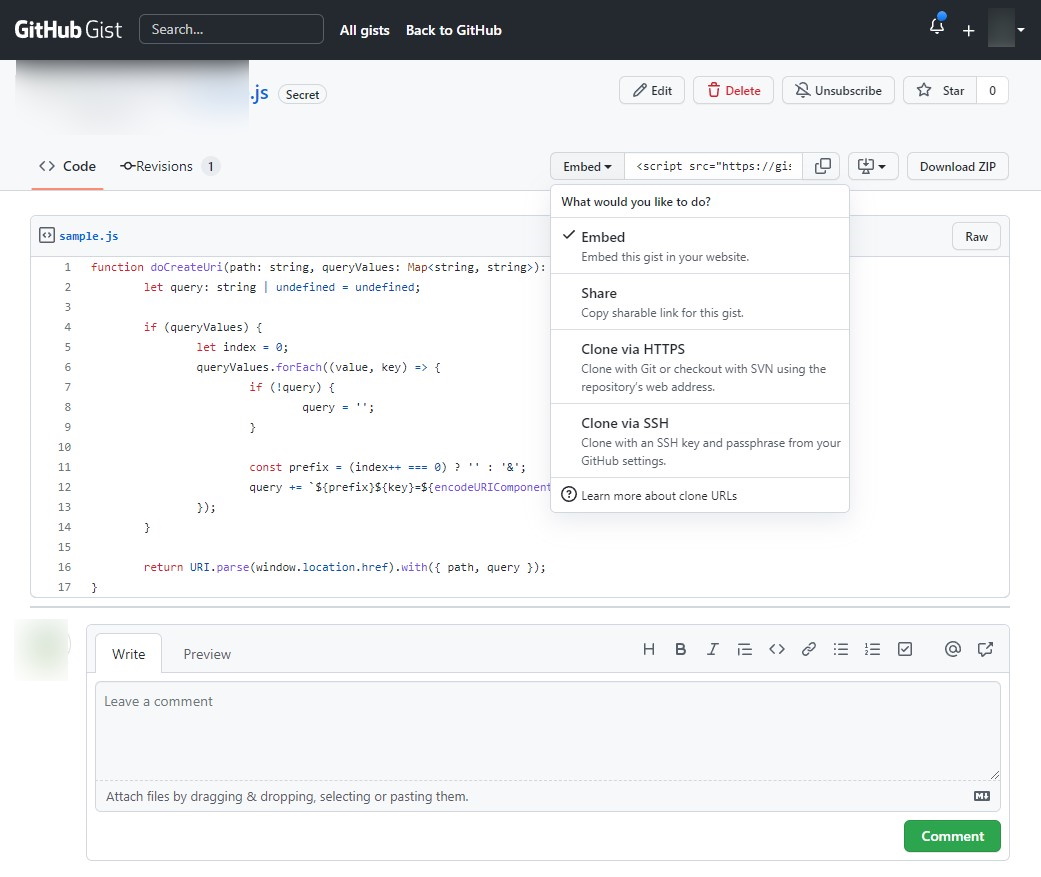 コードスニペット（断片）共有に便利な「Gist」
