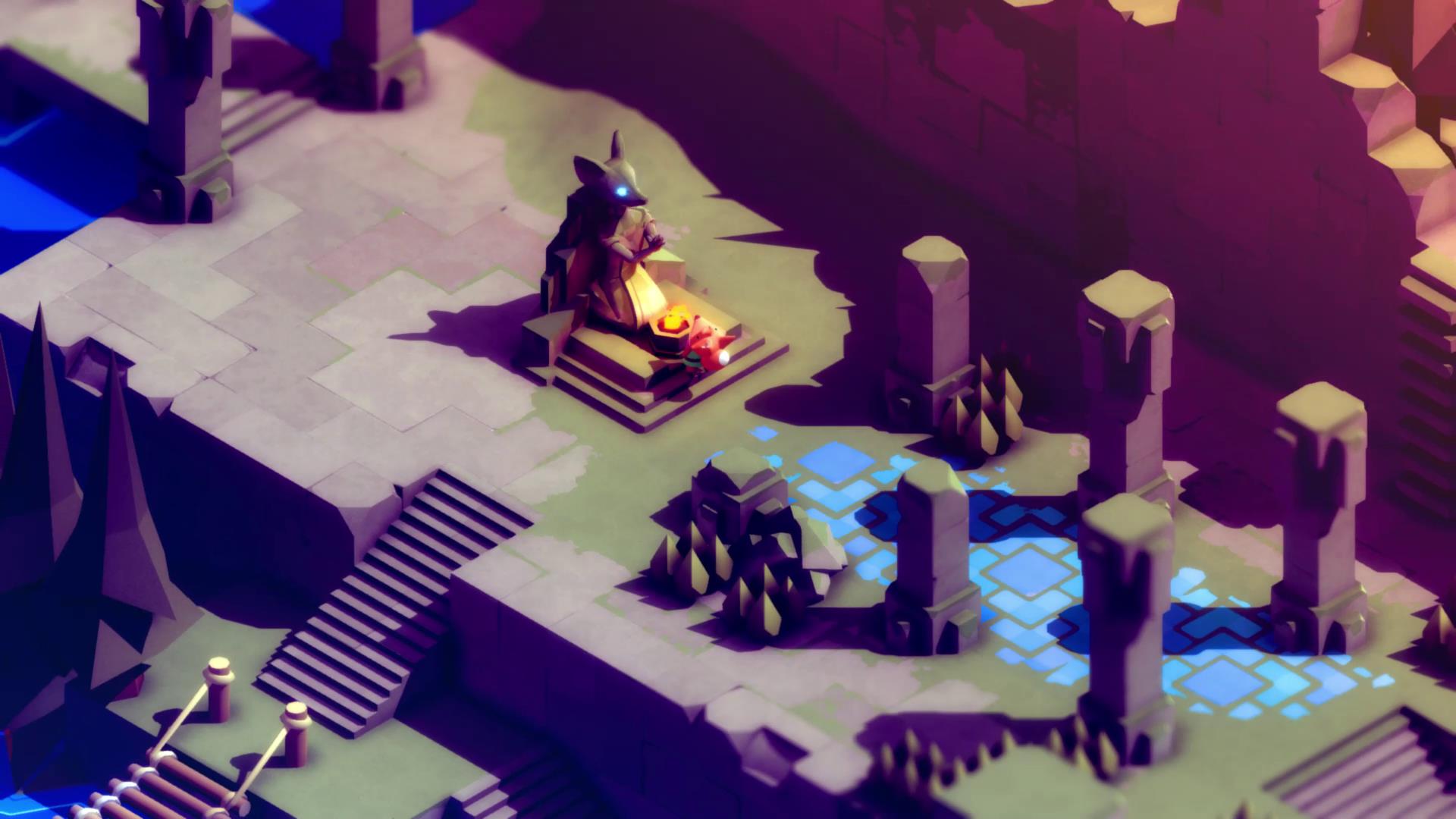 ほこらのようなものに触れるとライフゲージが回復する。セーブポイントも兼ねているようだ