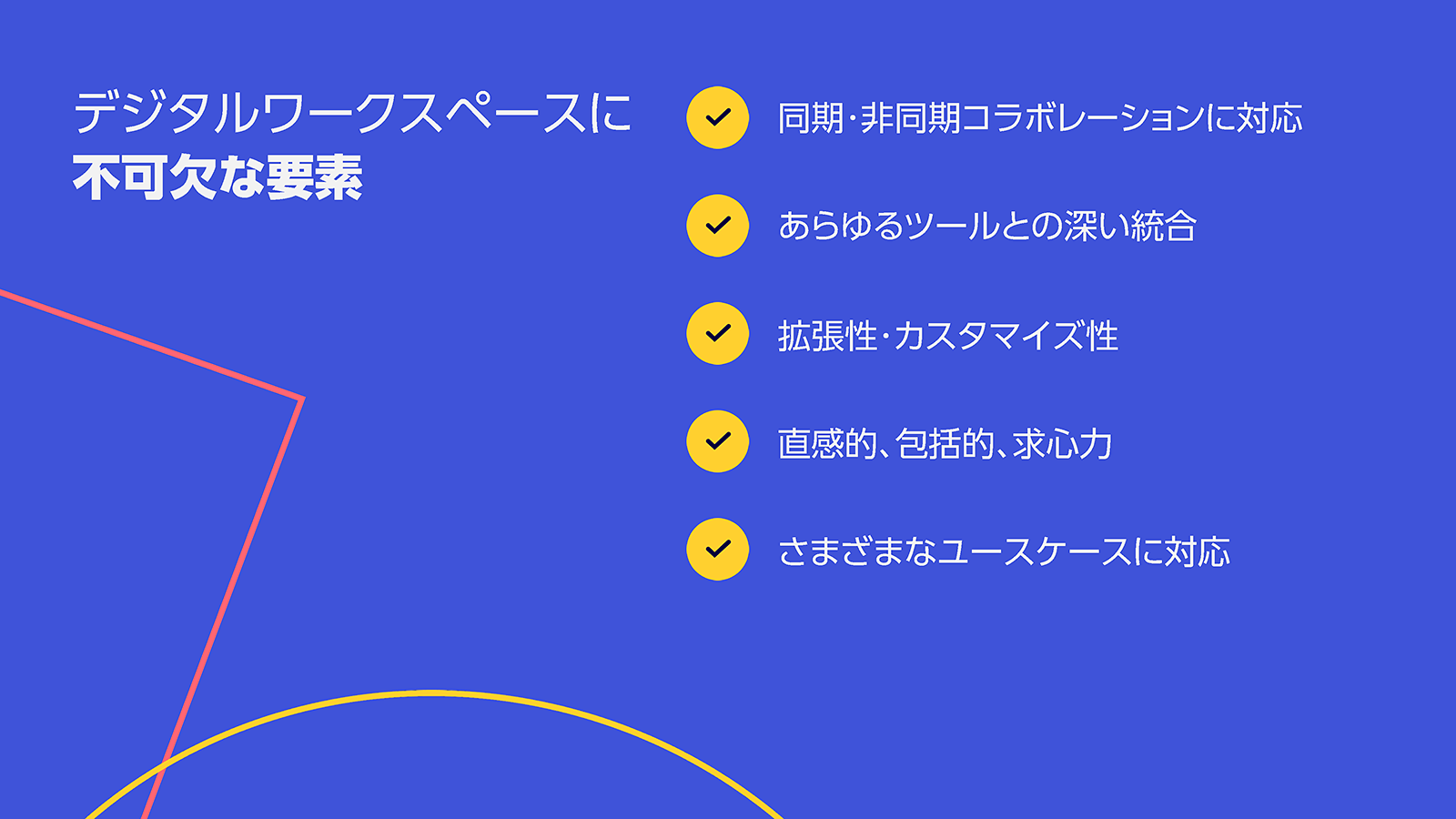 デジタルワークスペースに不可欠な5つの要素