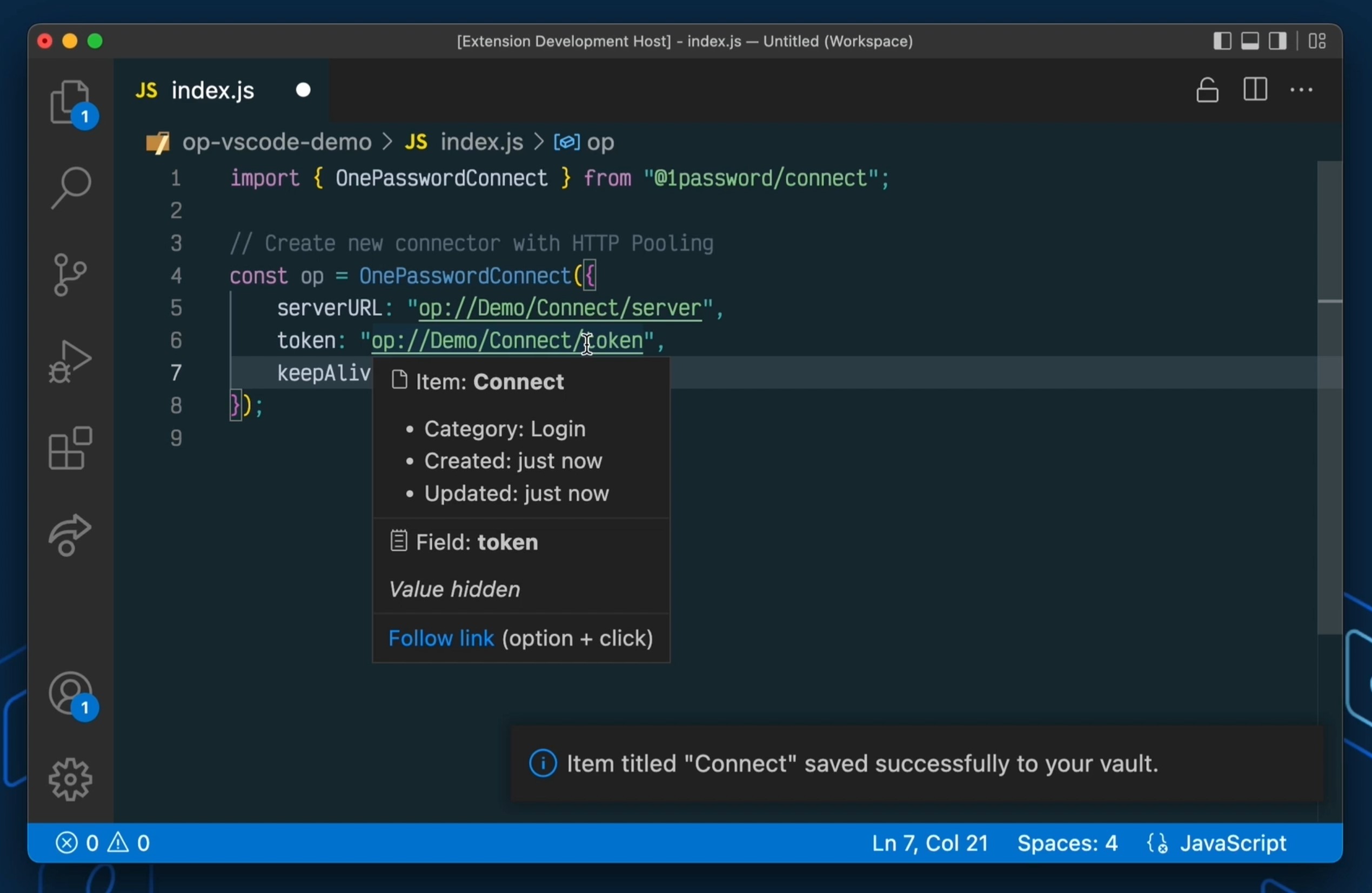 AgileBits、「Visual Studio Code」向けの「1Password」拡張機能を公開
