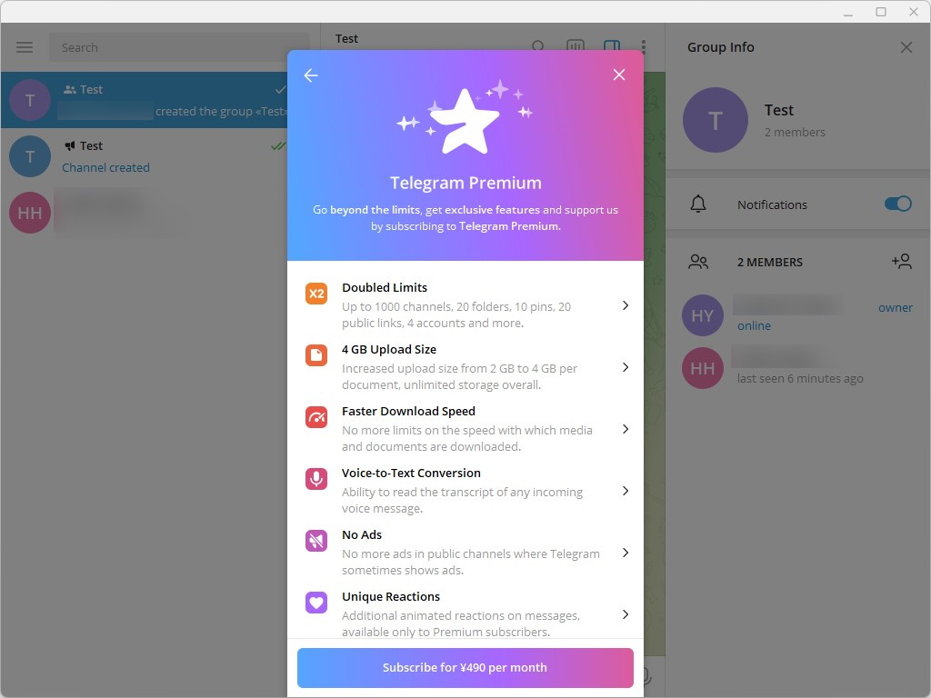 「Telegram Desktop 4.0」