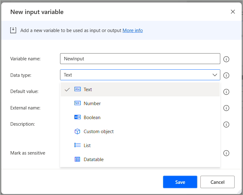 入出力可能なデータ型を拡充