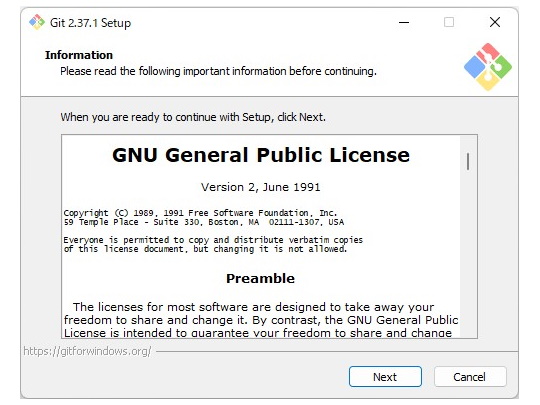 「Git for Windows」v2.37.1