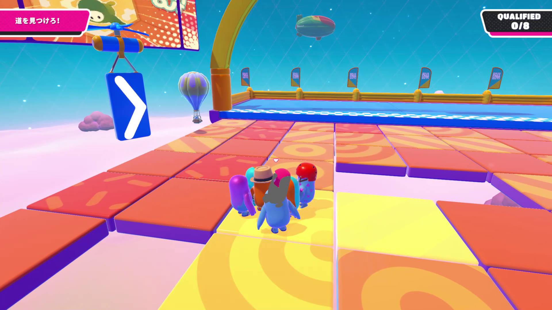 他のプレイヤーと押し合いへし合い