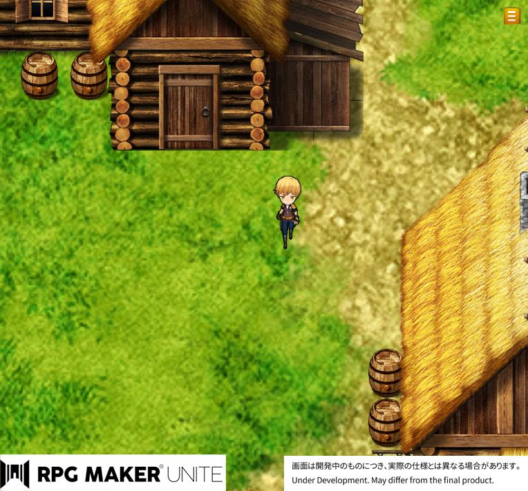 「RPG Maker Unite」の新機能 「一枚絵マップ」が公開