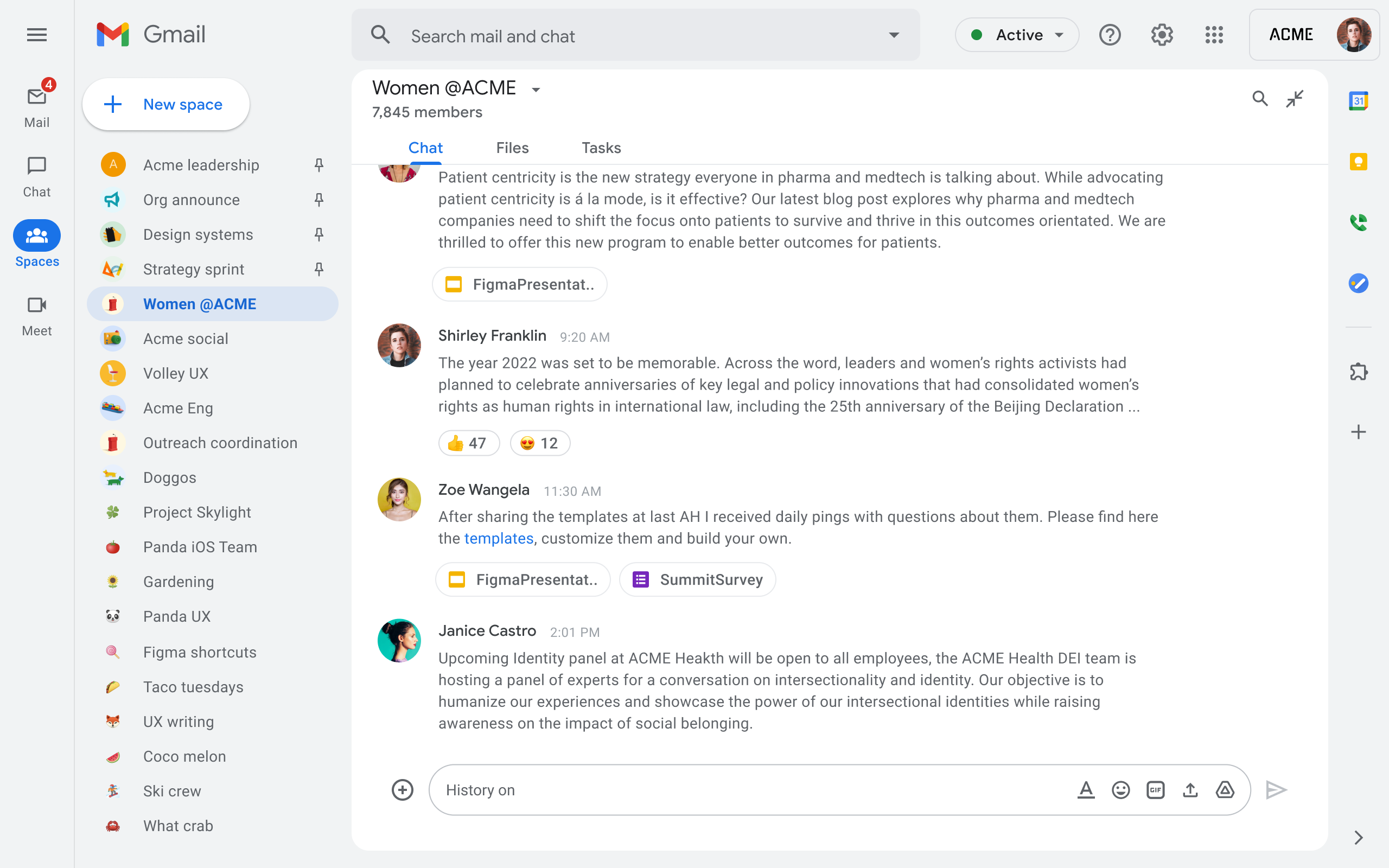 「Google Chat」の「スペース」に参加できる人数の制限が緩和