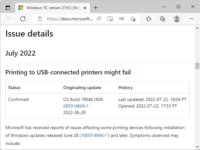 同社のサポートページ