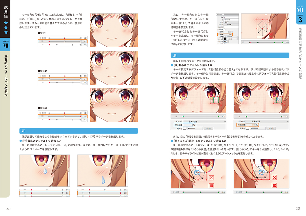 汗や涙のパラメーター設定を解説