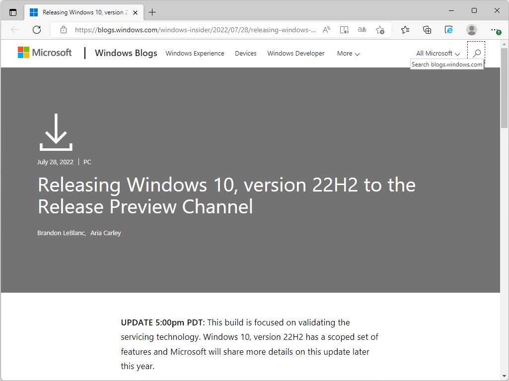 同社の公式ブログ