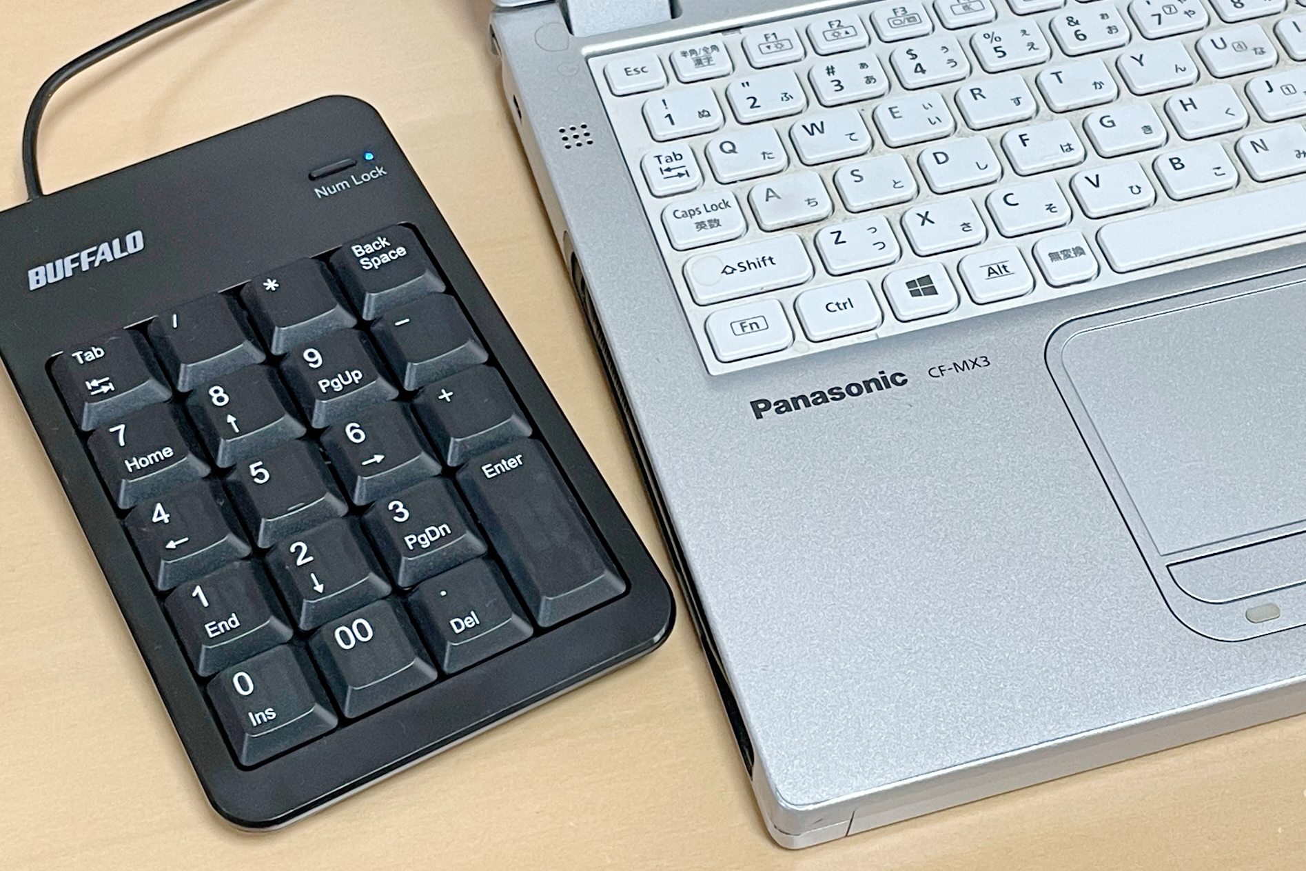 数値入力の効率化にテンキーは有効？