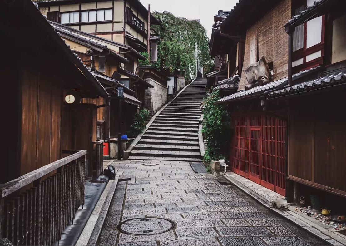 風情がある石段のオリジナル写真