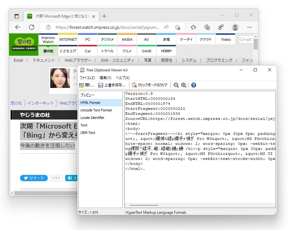 テキストをコピーする際、そのスタイルまで一緒に保存されることがある