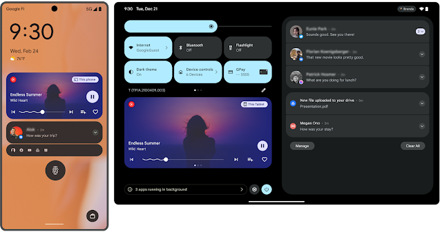 メディアコントロールもアップデート。タブレットとも一貫性のあるデザインに