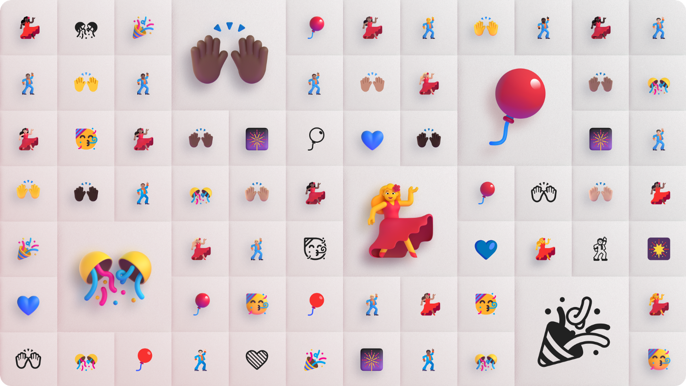 Microsoft、絵文字ライブ「Fluent Emoji」をオープンソース化