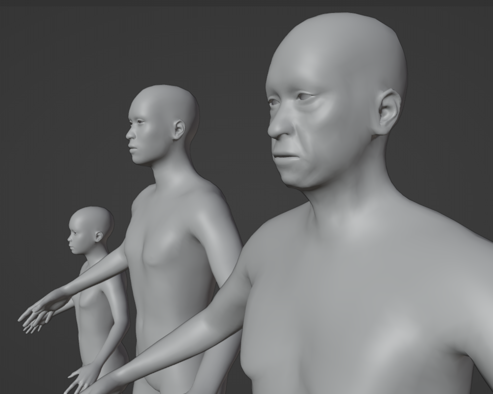 様々な年代のボディ