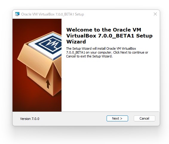 「Oracle VM VirtualBox 7.0」