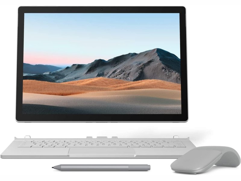 『【Microsoft ストア限定】3点セット: Surface Book 3 (Core i5/8GB/256GB) + Surface Arc Mouse (グレー) + Surface ペン (プラチナ)』