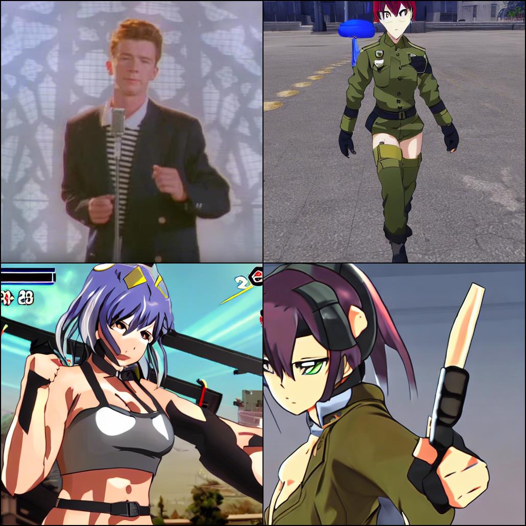 左上は何らかの問題でフィルタリングされた時に出る画像。他はまあまあそれっぽい