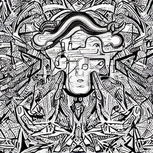 こちらは「Stable Diffusion」にお絵描きAIのイメージイラスト（つまり自分自身）を描かせたもの