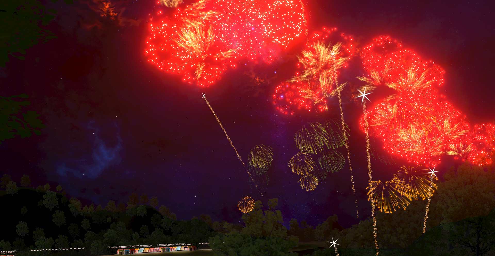 メタバース上では花火を楽しんだりすることもできるが、なにも内輪だけで楽しんでいる場ではない