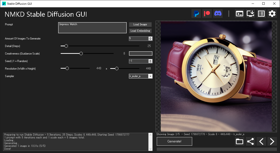 「Impress Watch」をキーワードに描かせてみた(バージョン1.2.0を使用)