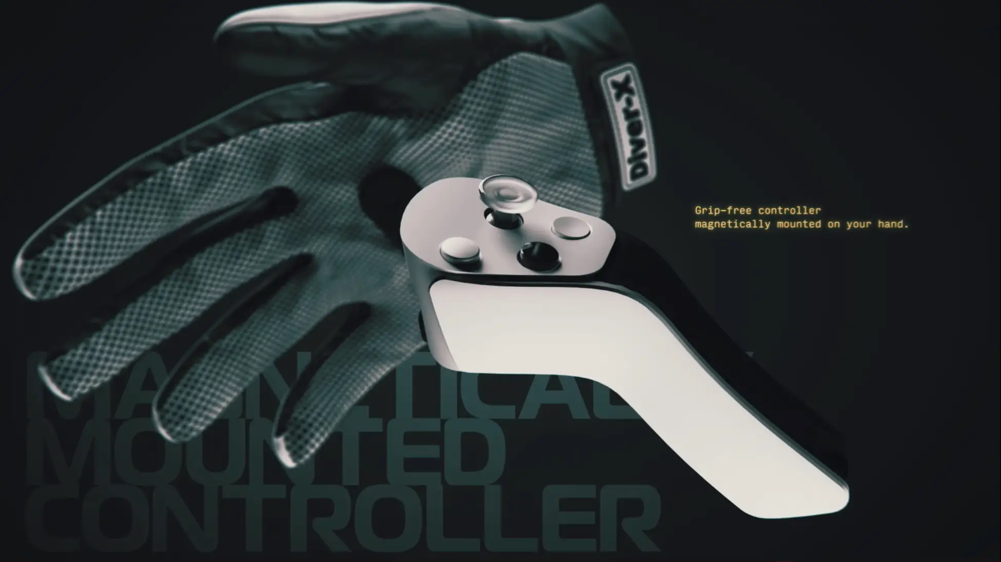 マグネットで簡単に着脱できるコントローラーは別売りで用意