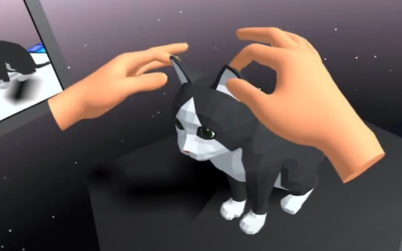 デモプレイでは猫を撫でてみるということもできた