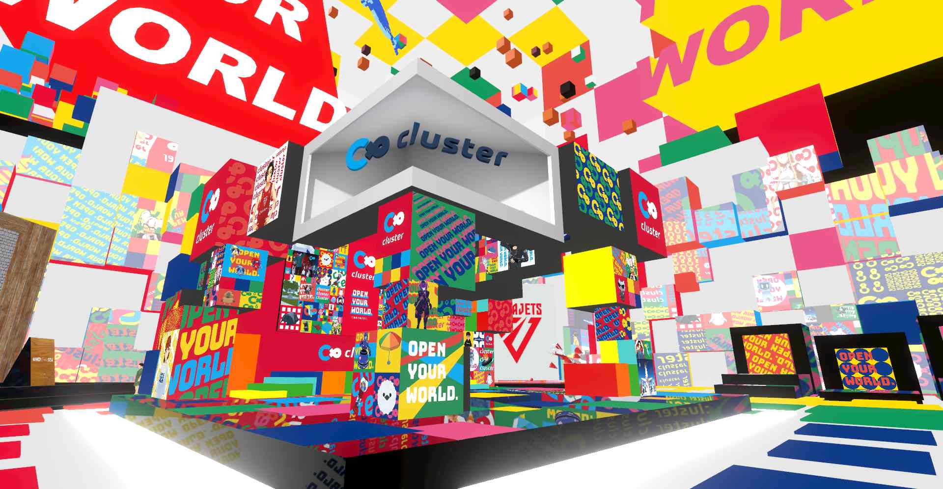 リアルとバーチャルが融合したクラスターブースにいざ飛び込もう