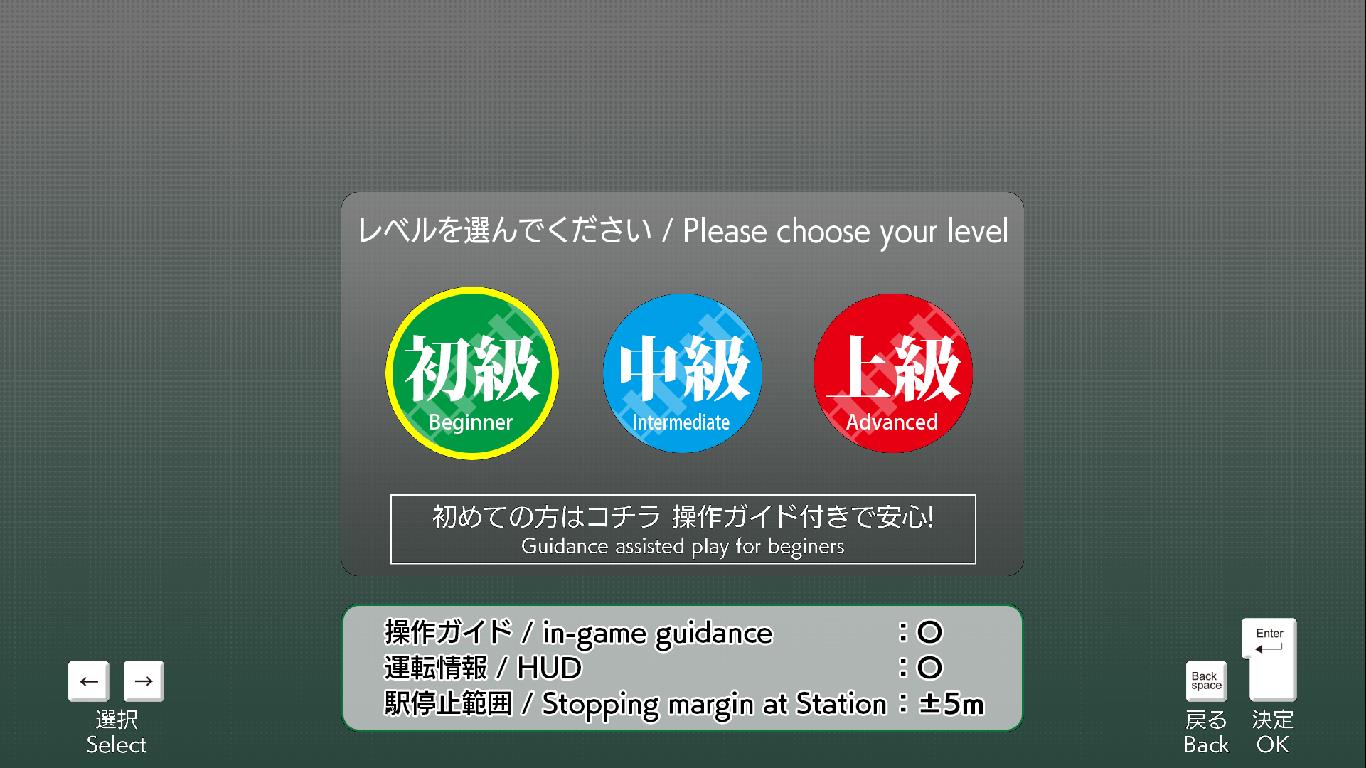 初めてプレイする場合は「初級」がおすすめ