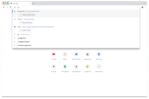 「@history」というショートカットを入力