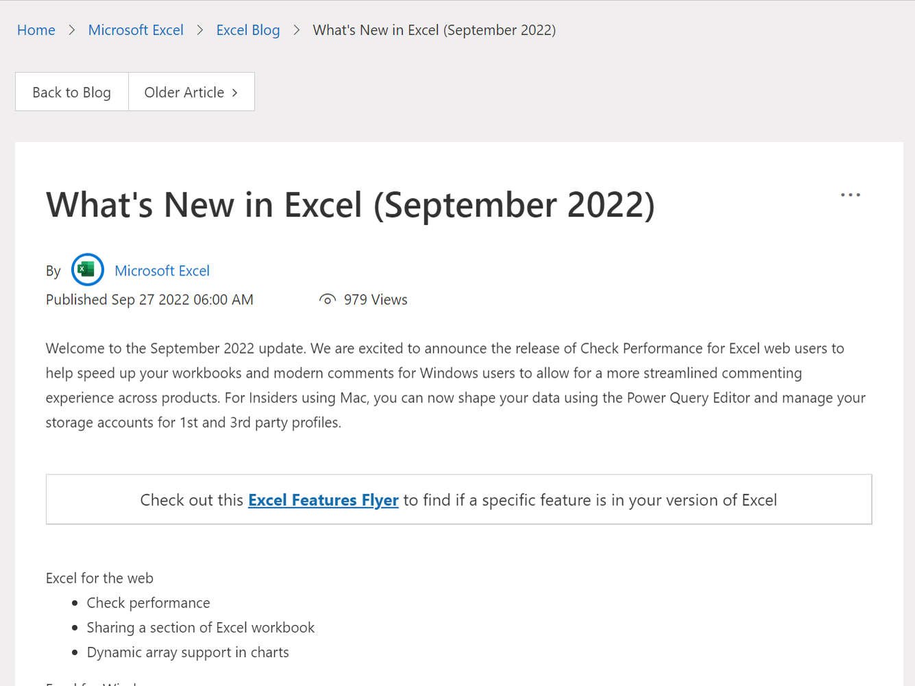「Microsoft Excel」の2022年9月アップデート